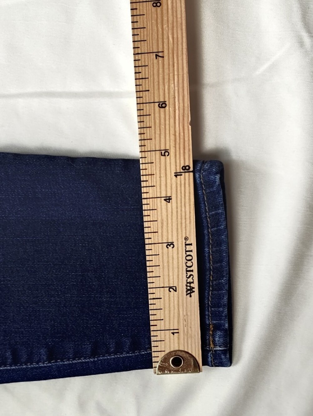 Kut from the Kloth Indigo Stretch Toothpick Skinny Jeans Women's Size 8 Short - Picture 10 of 12